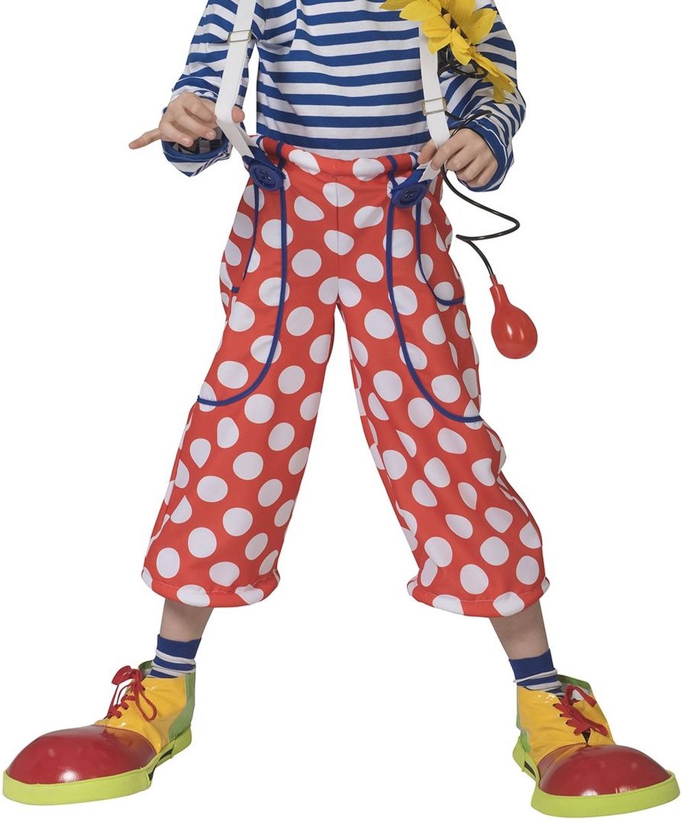 Clown & Nar Kostuum | Clown Pants Dotted Kind | Maat 116 | Carnaval kostuum | Verkleedkleding